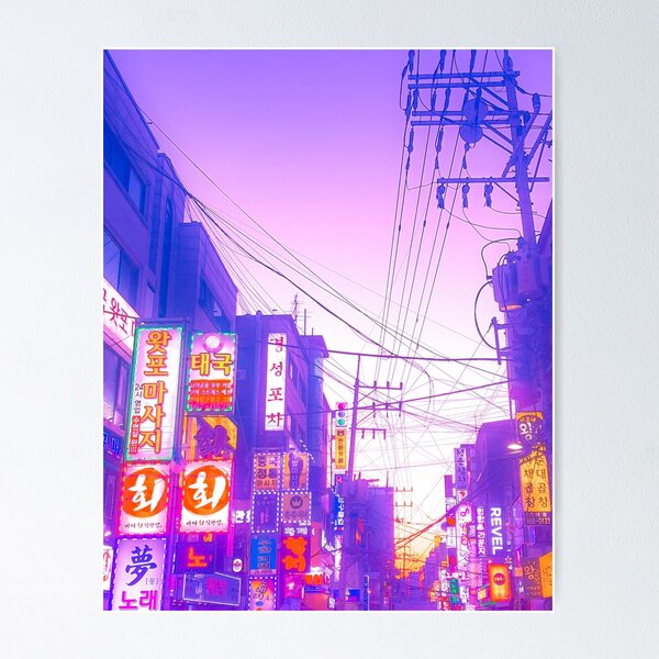 Artikel-Vorschau von Vaporwave Seoul, designt und verkauft von calinedesign.