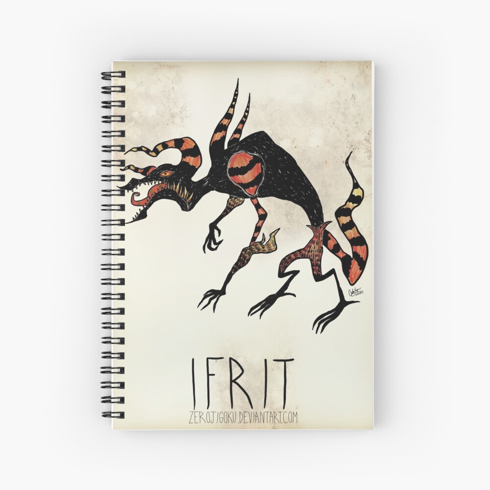 Tim Burton Ifrit Spiral Notebook