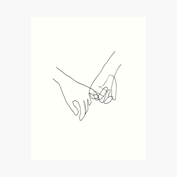 Item preview, Pinky Swear - Line Art designed and sold by TheRedFinch.