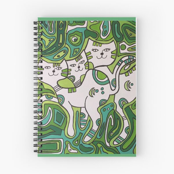 Item preview, CrazyCats, green designed and sold by Uta Daniel.