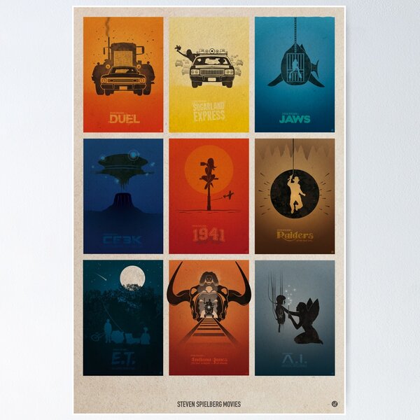 Spielberg Movies Poster