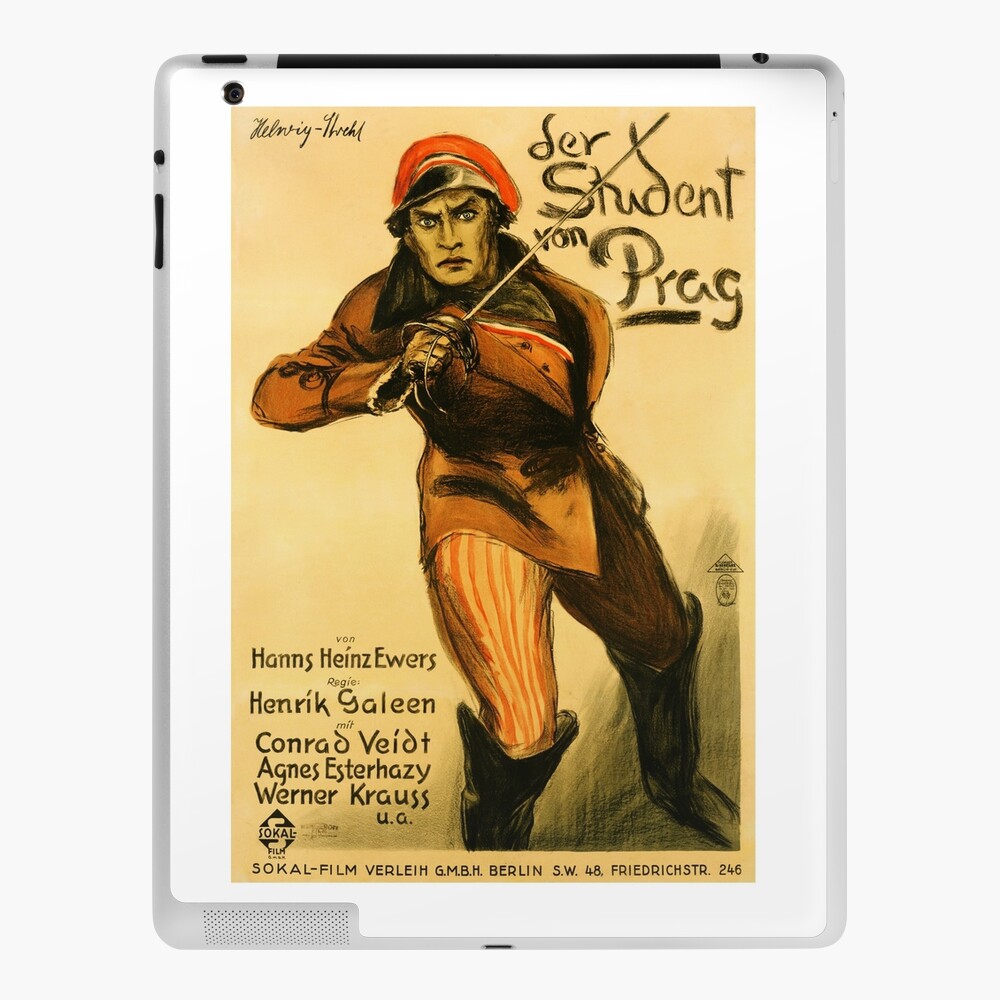 The Student Of Prague Poster 1926 Ipad Case Skin By Snowgrouse Redbubble