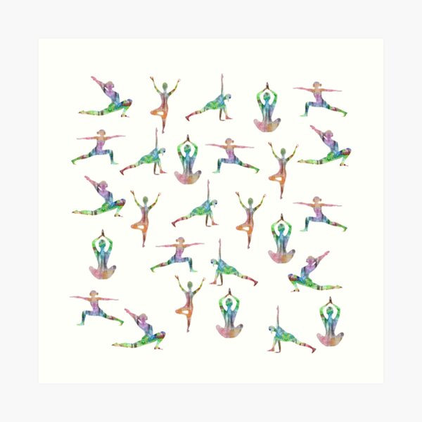 Poster 12x18 inches Multicolor 7 Yoga Poses to Quit Smoking Fine Art Print  - Quotes & Motivation, Sports, Educational posters in India - Buy art,  film, design, movie, music, nature and educational