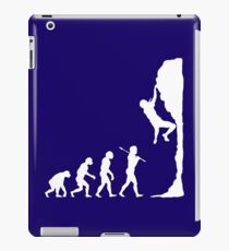 Rock climbing evolution geek funny nerd iPad Case/Skin