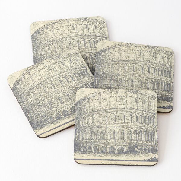 Item preview, Coliseum Rome Italy Vintage  1768-1821. illustration designed and sold by trajeado14.