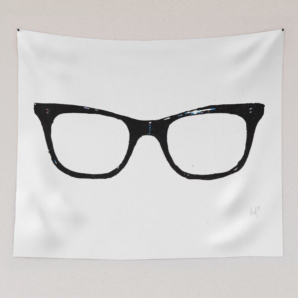 Item preview, NHS Black Glasses Plastic Rim designed and sold by JonathanAshArt.