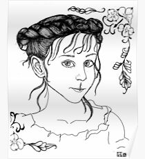 RedBubble Portrait of Gracie Poster