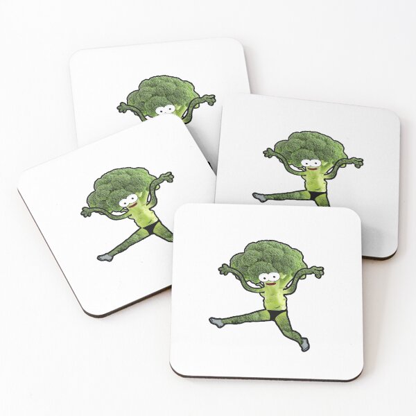 Item preview, Happy dancing vegan broccoli designed and sold by plumpjose.