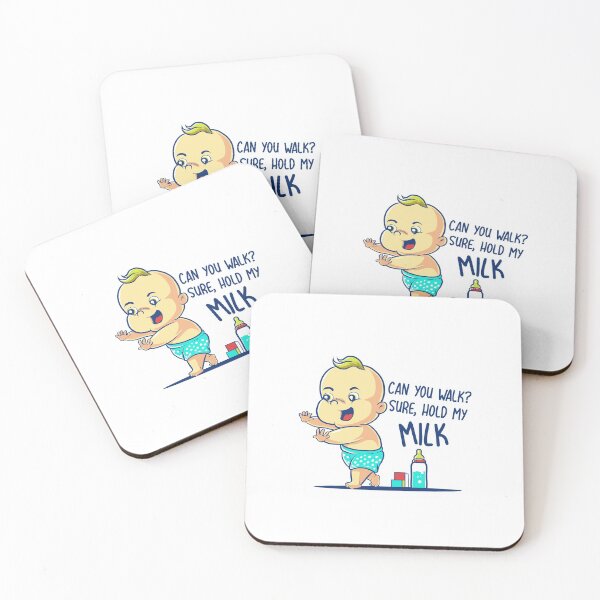 Item preview, Cute Baby Body Design Can you walk? Sure, hold my Milk 03690 designed and sold by HustleChicken.