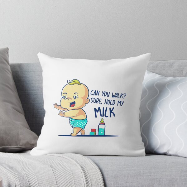 Item preview, Cute Baby Body Design Can you walk? Sure, hold my Milk 03690 designed and sold by HustleChicken.