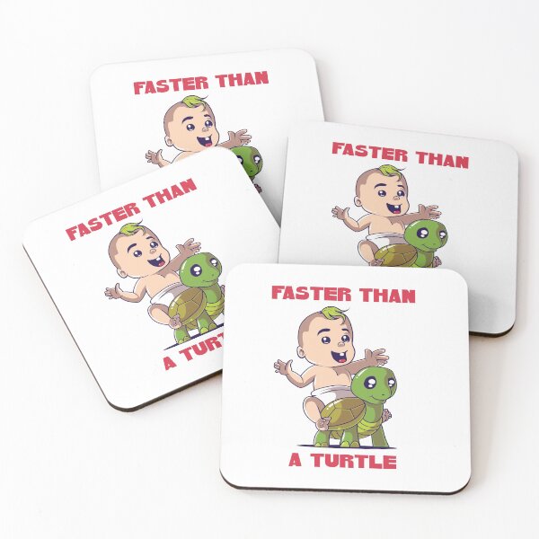 Item preview, Cute Baby Body Design faster then a turtle 03690 designed and sold by HustleChicken.
