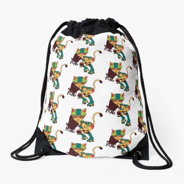 Purrrfect Blocker Drawstring Bag