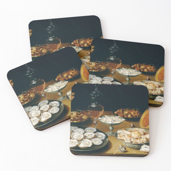 Item preview, Osias Beert - Dishes with Oysters, Fruit, and Wine  designed and sold by jwebmarket.