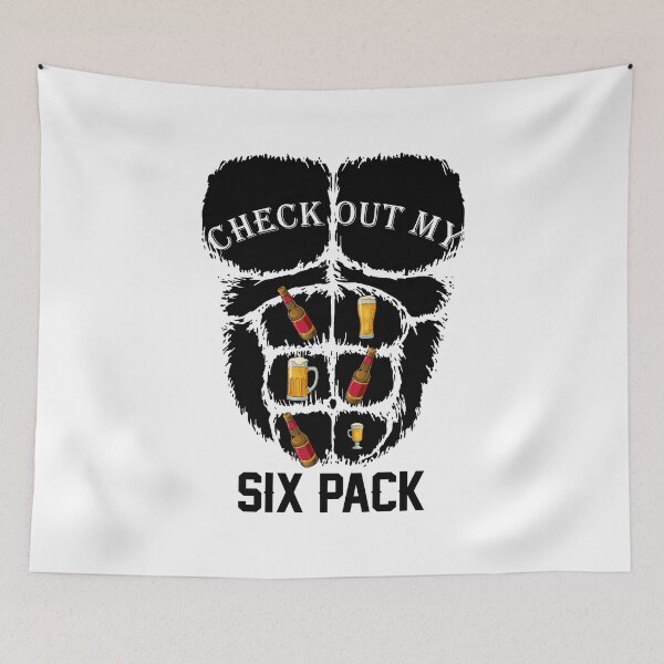 Item preview, Check Out My Six Pack Funny Beer Mugs Oktoberfest men women designed and sold by hadleydesigns.