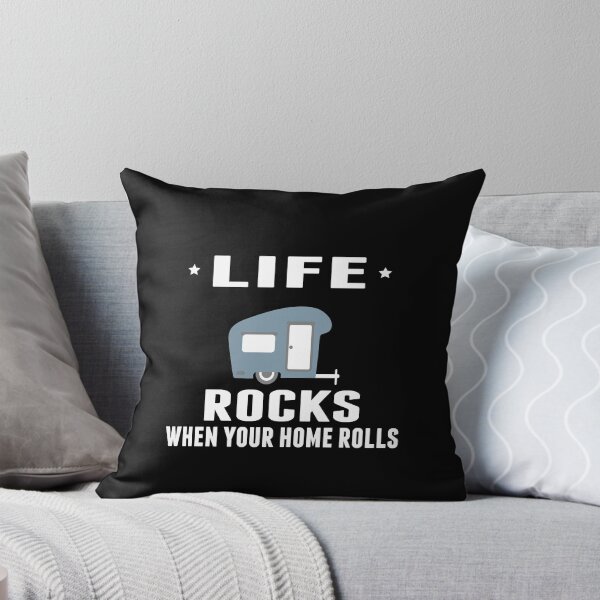 Item preview, Life Rocks When Your Home Rolls Camping Gift- Funny Camping Shirt ,Camping Tees, Camp T shirt, Camping Shirt For Men and Women designed and sold by sols.
