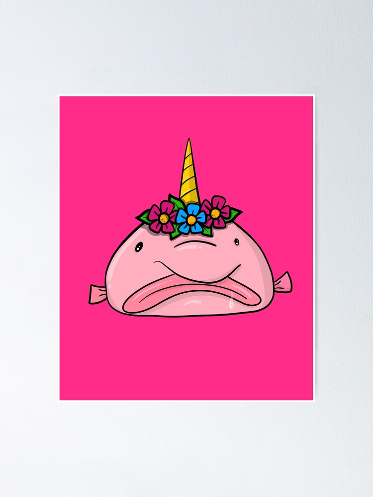 Blobfish Blob Face Sea Animal Pink Gift Idea - Blobfish - Magnet