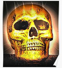 skull with effects Poster