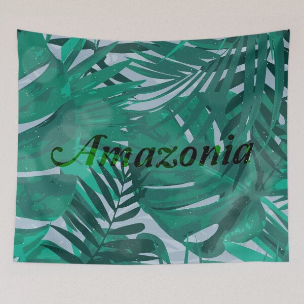 Item preview, Amazonia realistic tropical leaves illustration | Amazon realistic tropical leaves drawing designed and sold by paulo silveira.