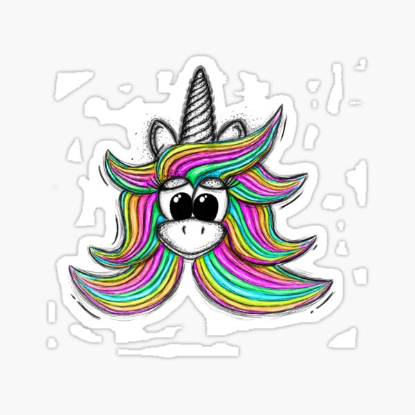 Unicorn rainbow colors Sticker