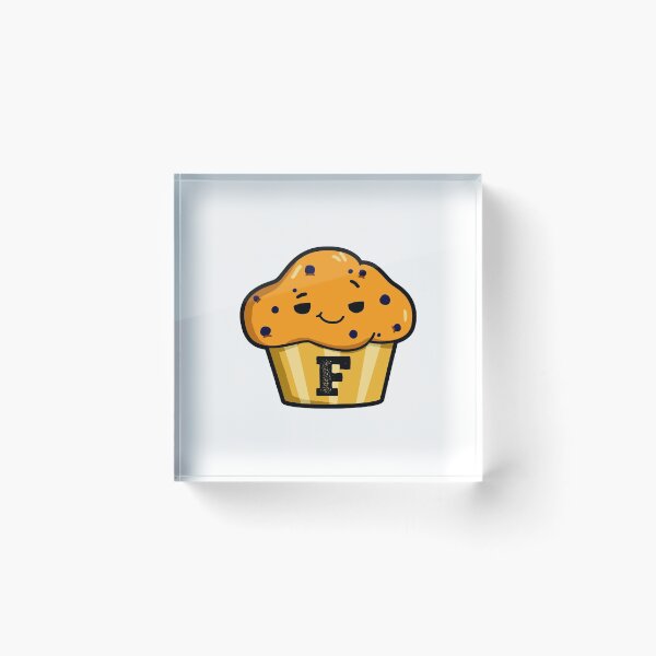 Artikelvorschau, Alphabet-Buchstabe F Nettes Muffin entworfen und verkauft von kidsmonogram.