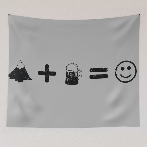 Item preview, Hiking and Beer Makes Me Happy designed and sold by eldram.
