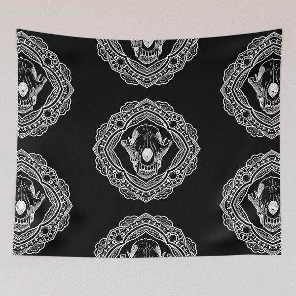 Item preview, Wolf skull mandala designed and sold by JordanMitchell.