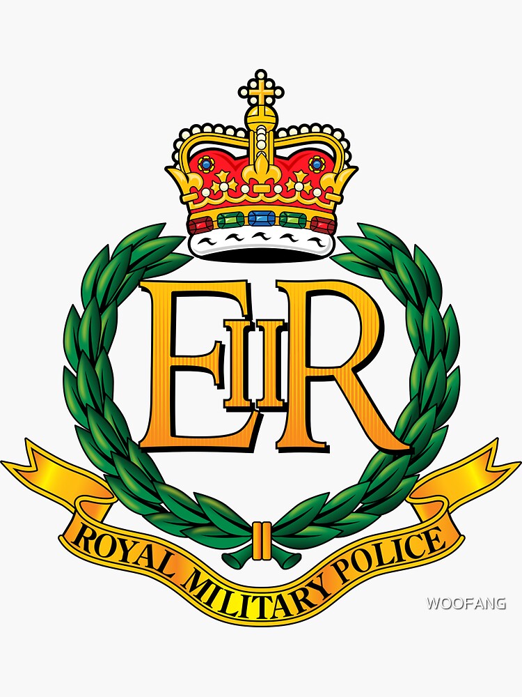 ROYAL MILITARY POLICE Sticker For Sale By WOOFANG Redbubble   Bg,f8f8f8 Flat,750x,075,f Pad,750x1000,f8f8f8.u1 