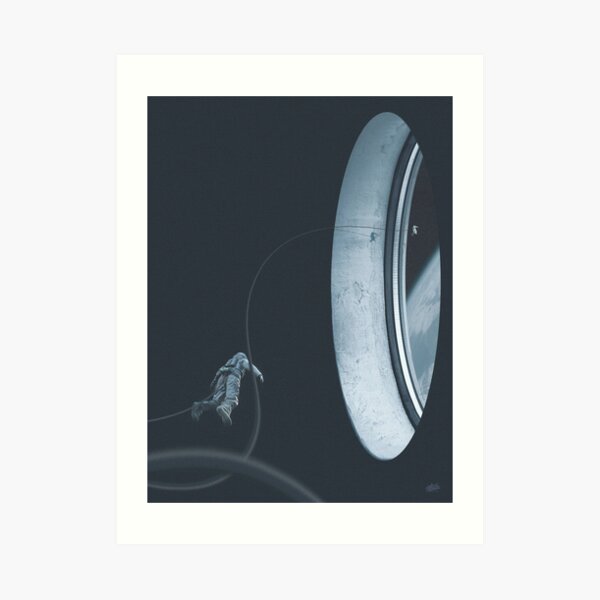 Floating In Space Art Print