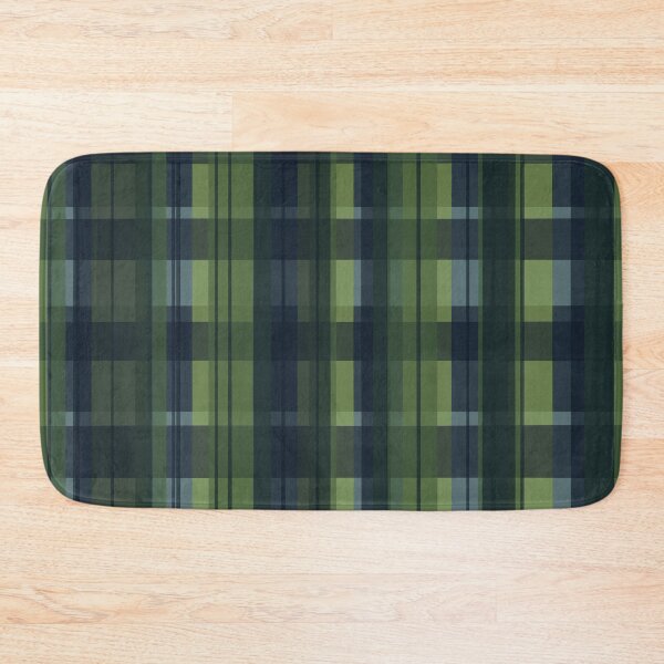 Item preview, Dark blue and Green Modern Tartan designed and sold by BlertaDK.