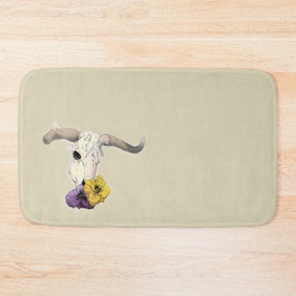 Item preview, Bull Skull with Flowers designed and sold by EmilyPaints.