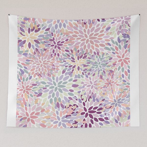 Item preview, Colorful, Petals Floral Pattern designed and sold by meggydesigns.
