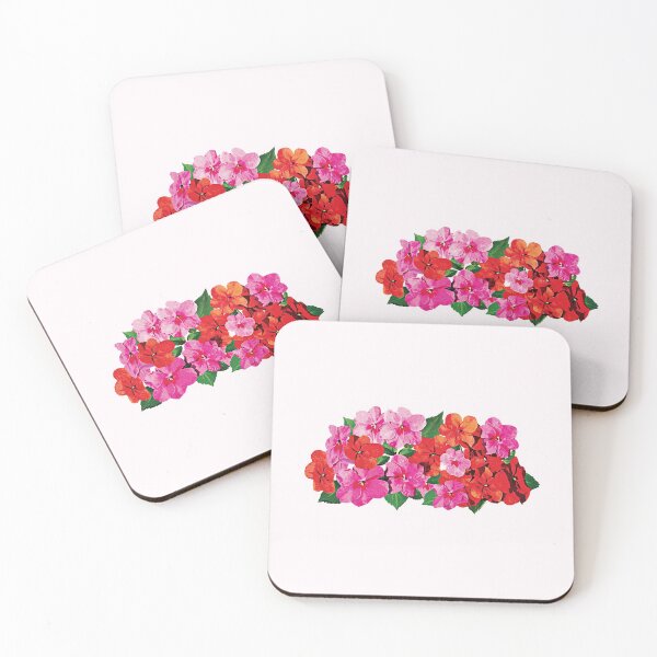 Item preview, Pink and Red Impatiens designed and sold by Susan Savad.