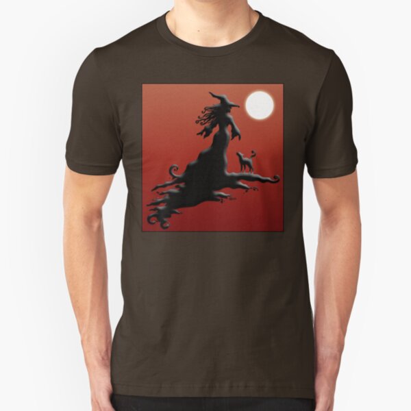 Witch's Silhouette - Clothing and Stickers Slim Fit T-Shirt