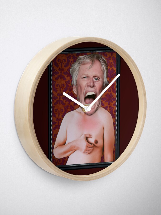 Scary Gary Busey Clock