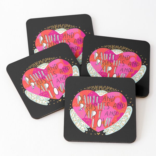Item preview, Paint and brushes and art and love designed and sold by CynthiaFxo.
