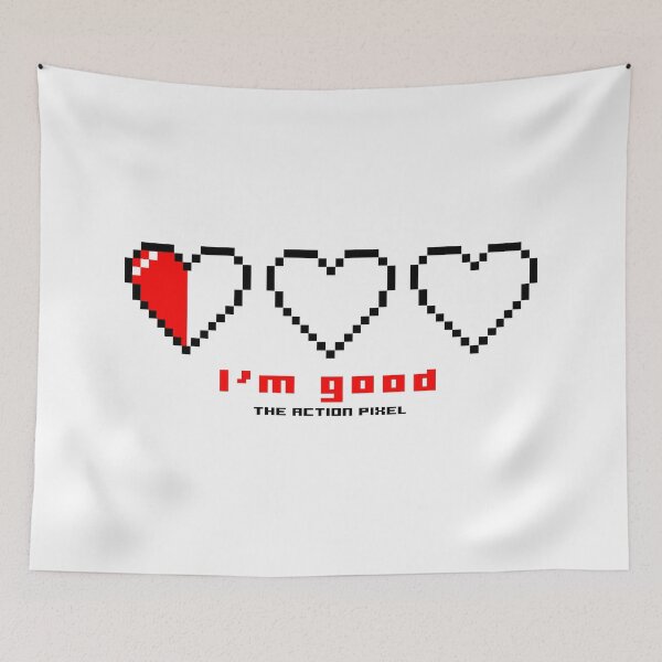 Item preview, "I'm Good" 3 Pixel Hearts designed and sold by TheActionPixel.