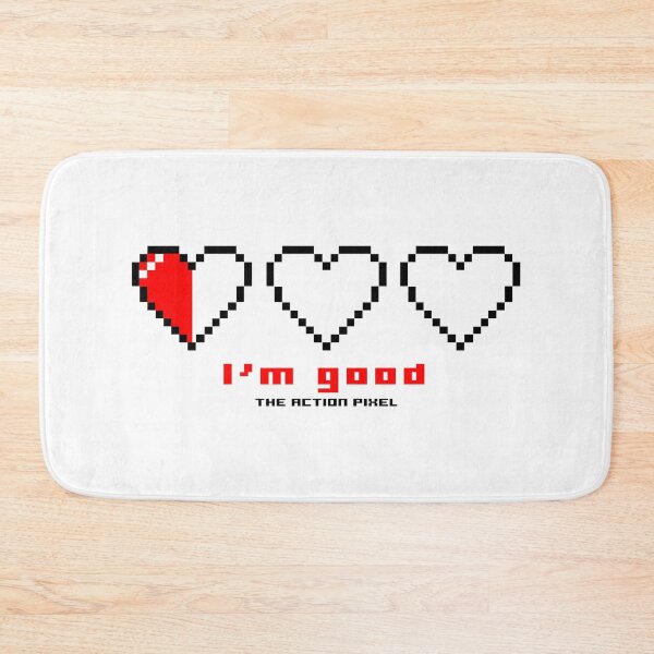 Item preview, "I'm Good" 3 Pixel Hearts designed and sold by TheActionPixel.