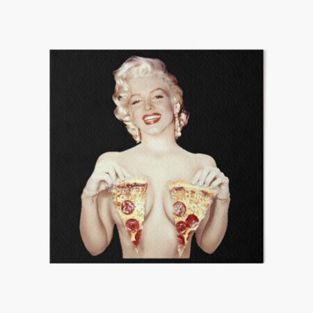 Marilyn Monroe- Pizza Art Board Print