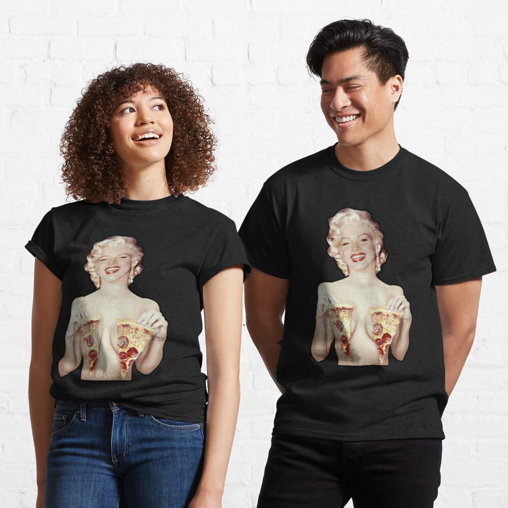 Marilyn Monroe- Pizza Classic T-Shirt