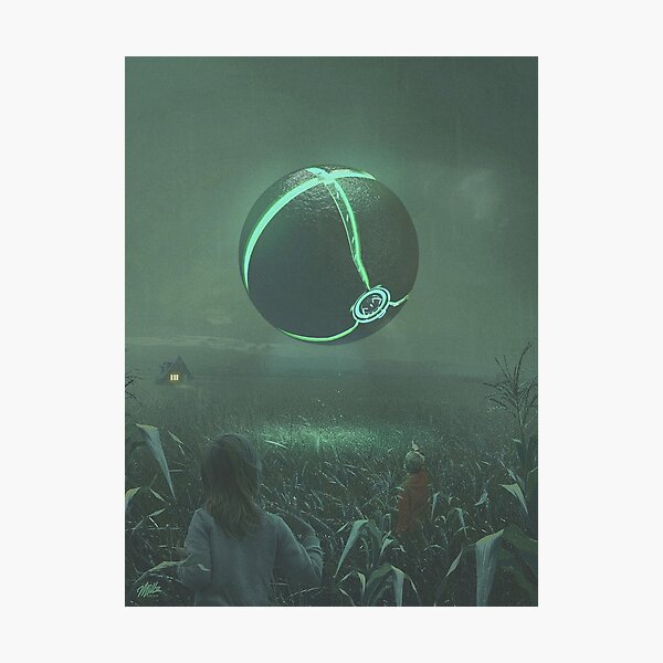 Alien Orb In The Fields Photographic Print