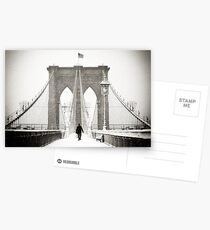 Brooklyn Bridge and Snow Postcards