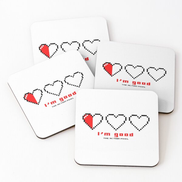 Item preview, "I'm Good" 3 Pixel Hearts designed and sold by TheActionPixel.
