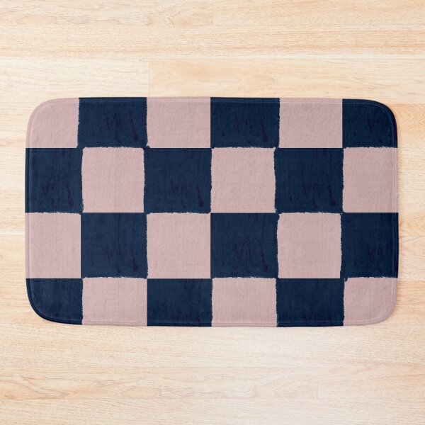 Item preview, Dusty Rose and dark blue checks - soft pastel  designed and sold by BlertaDK.