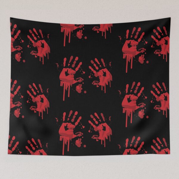 Item preview, Bloody handprints designed and sold by SpookyBat.