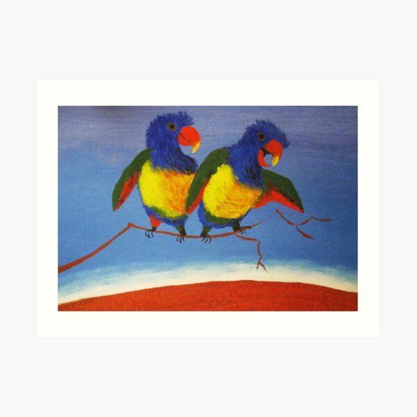 THE RAUCOUS RAINBOW LORIKEET (AUSTRALIA) Art Print