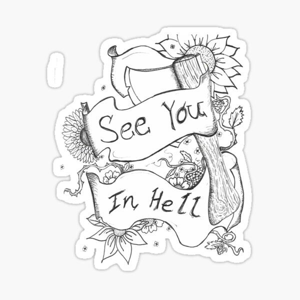 See You in Hell Sticker