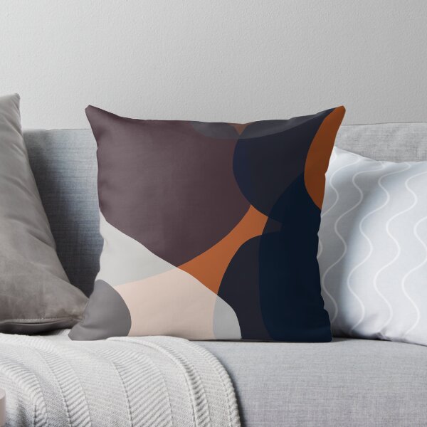 Rust and hotsell navy pillows