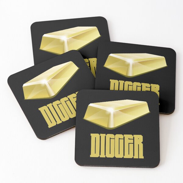 Item preview, Gold Digger Mining Gold Bar Tee For Miners designed and sold by Creekman Designs.
