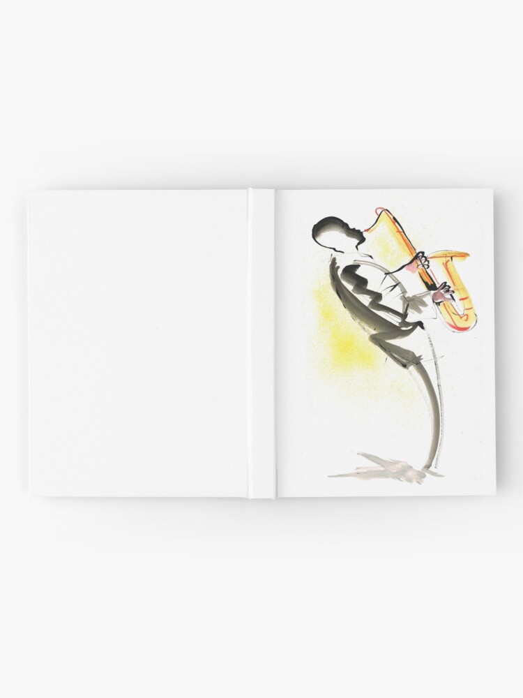 Alternate view of Jazz Saxophone Musician Hardcover Journal