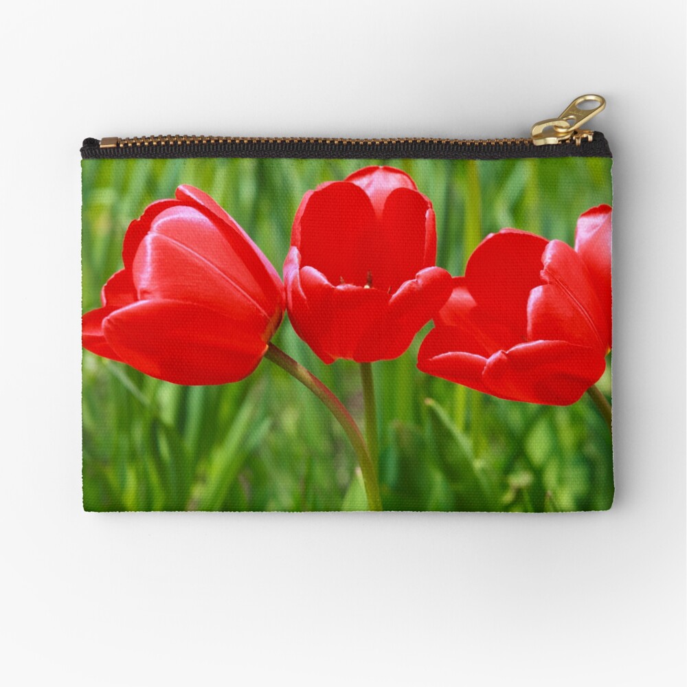 Three Tulips Zipper Pouch